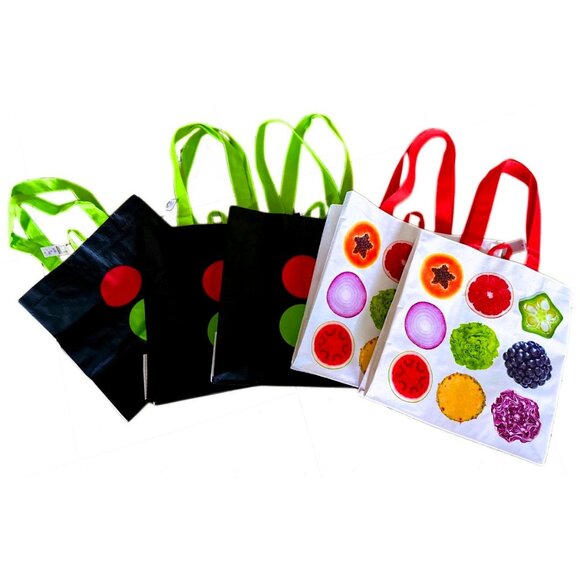 STOP & SHOP 5 Reusable Shopping Bags NWT - Picture 1 of 3